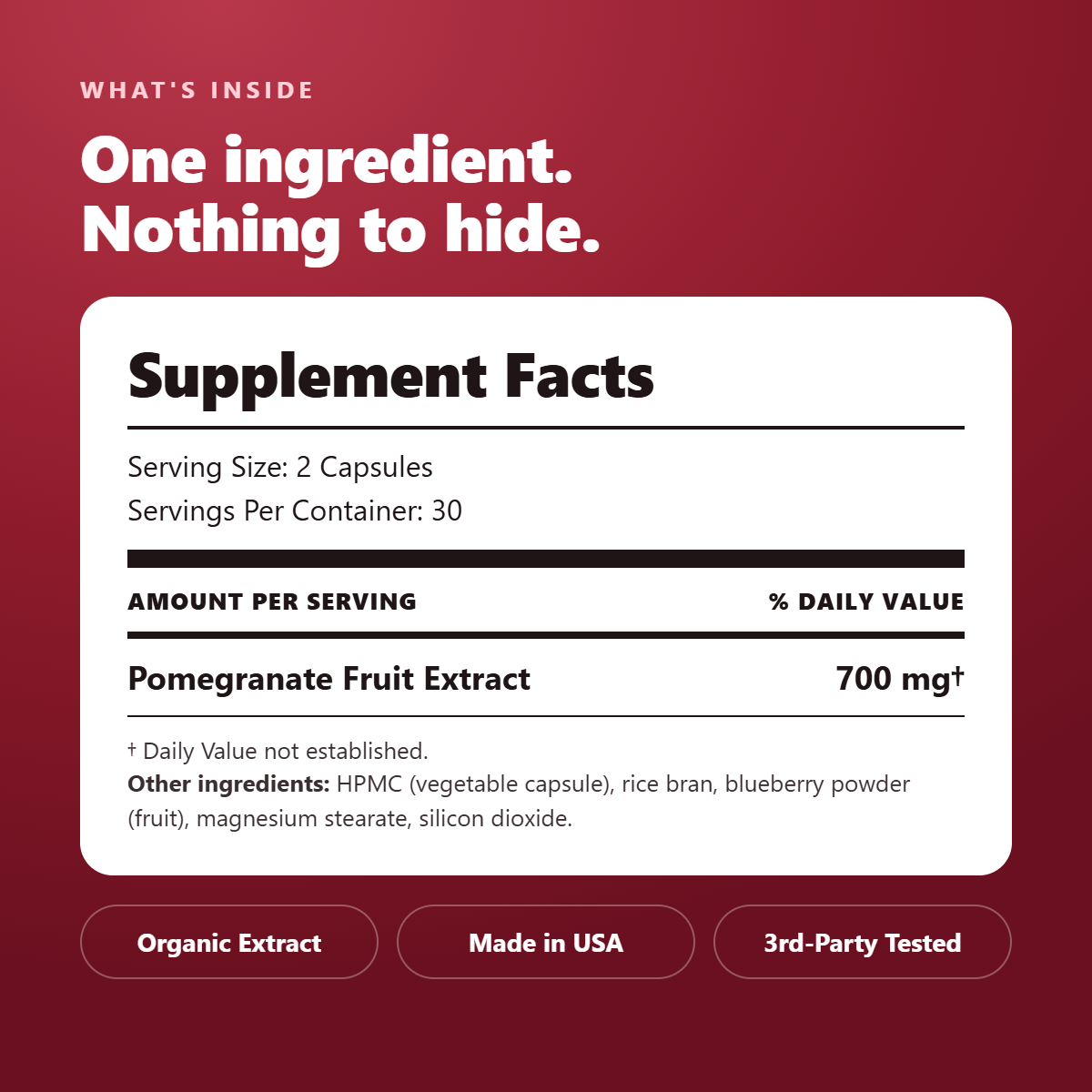 Auniva Organic Pomegranate Extract Capsules