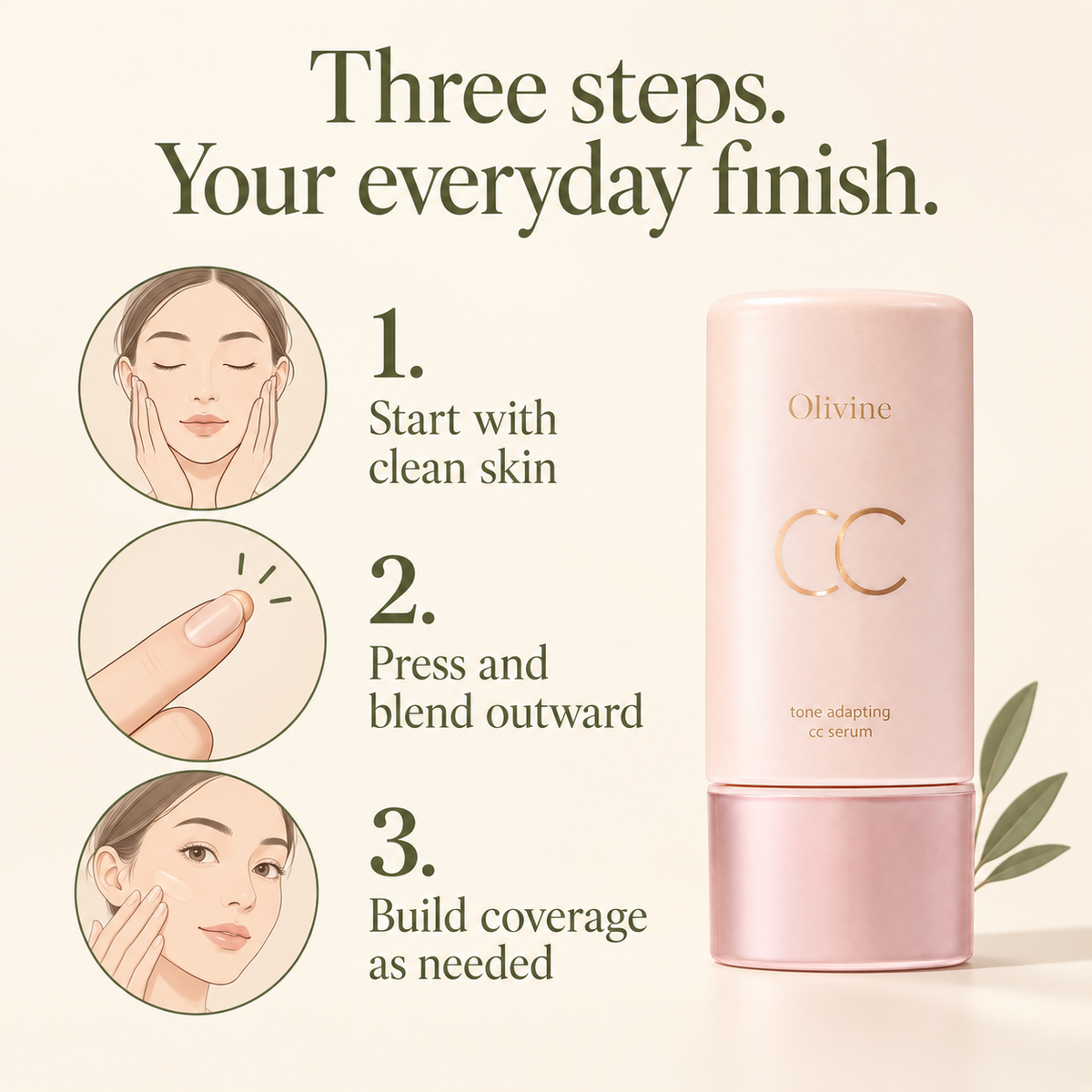 Olivine Tone Adapting CC Serum